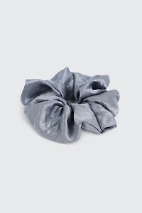 Ardene XL Satin Scrunchie in Medium Blue
