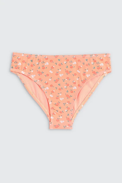 Ardene Kids Ditsy Floral Swim Bottom in Orange | Size | Polyester/Nylon/Spandex