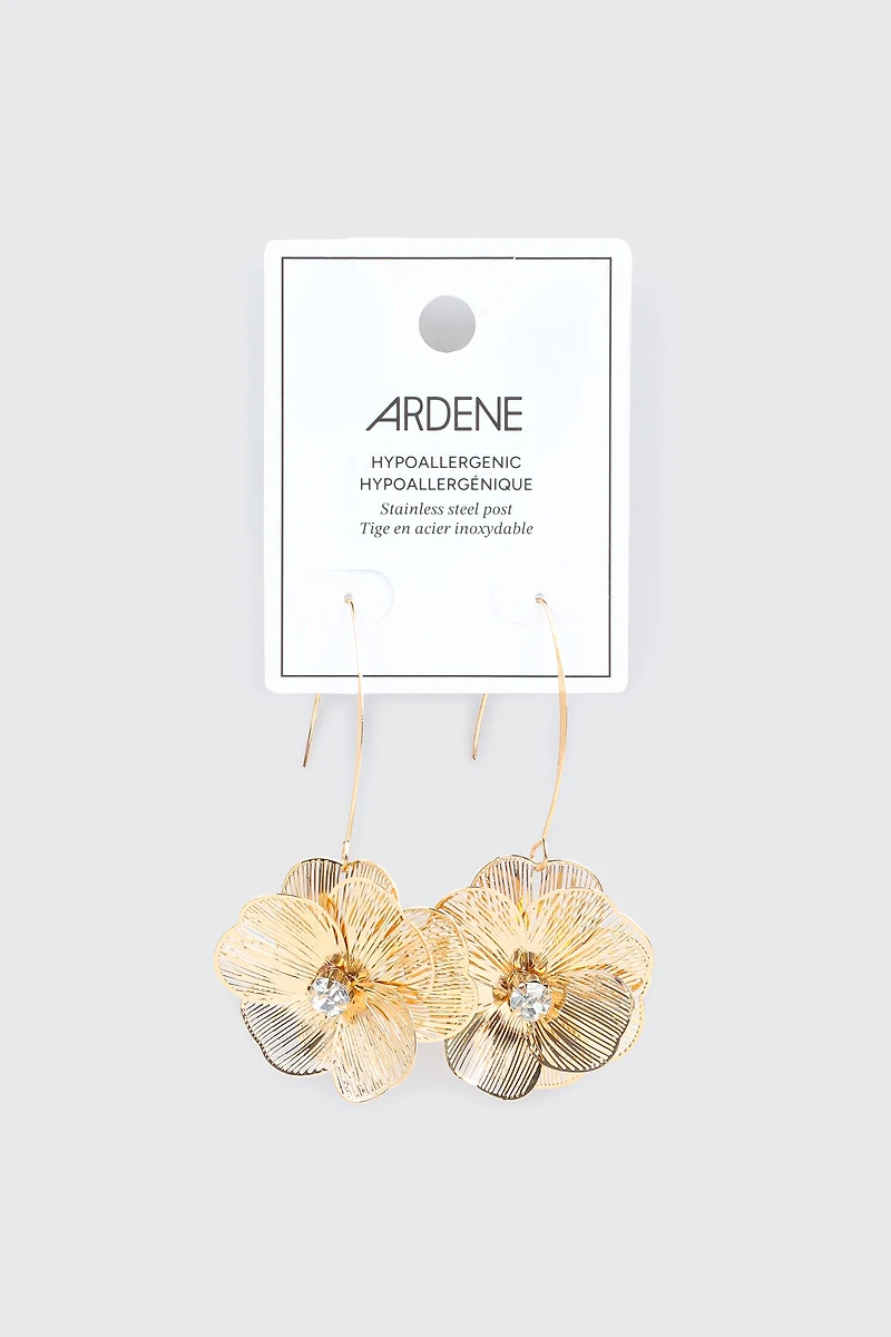 Boucles-d'oreilles fleurs en filigrane