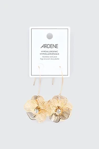 Boucles-d'oreilles fleurs en filigrane