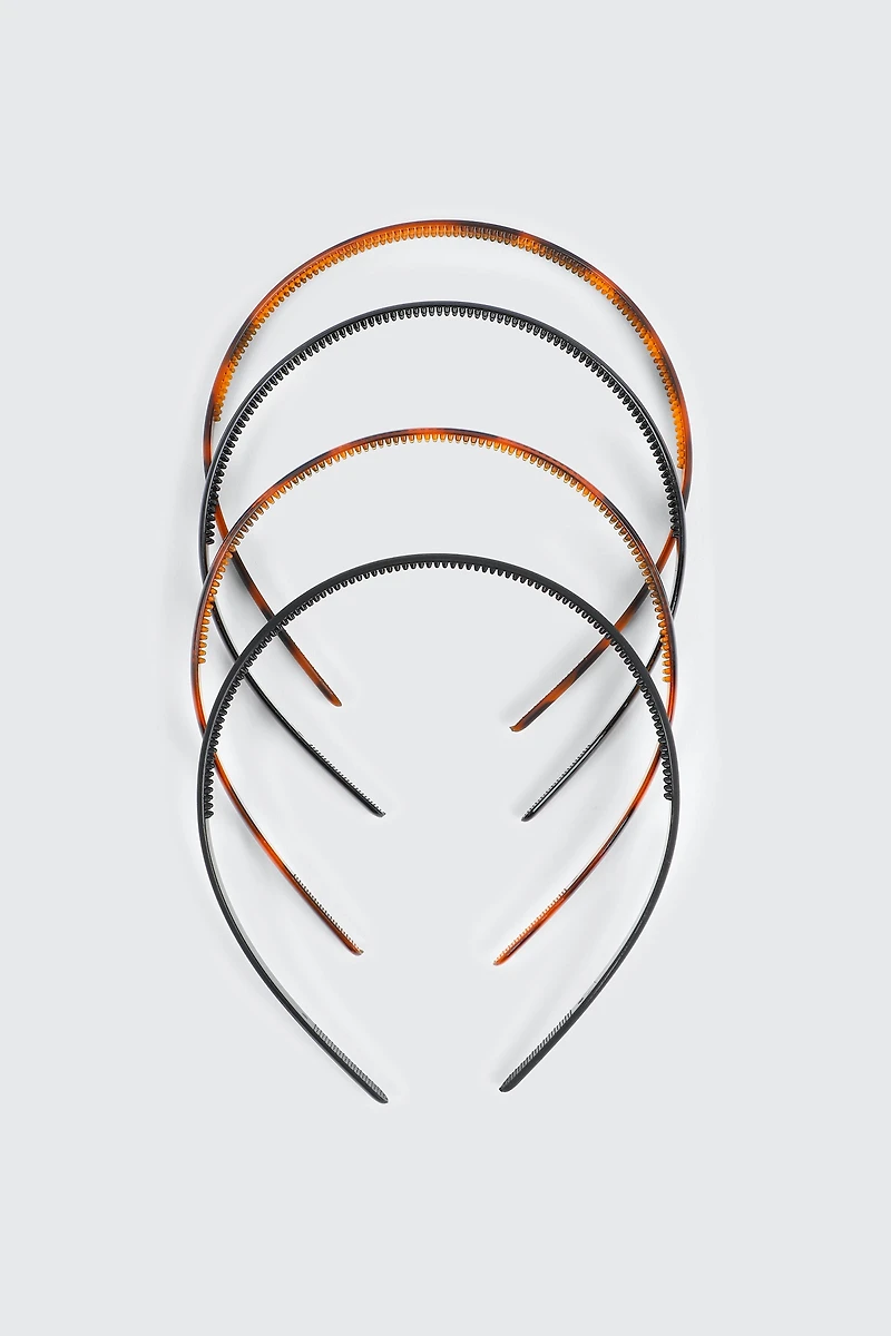 Lot de 4 petits serre-têtes