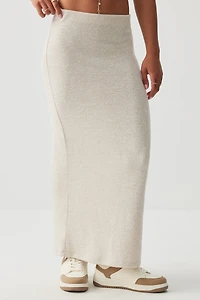 Jupe maxi en tricot bross