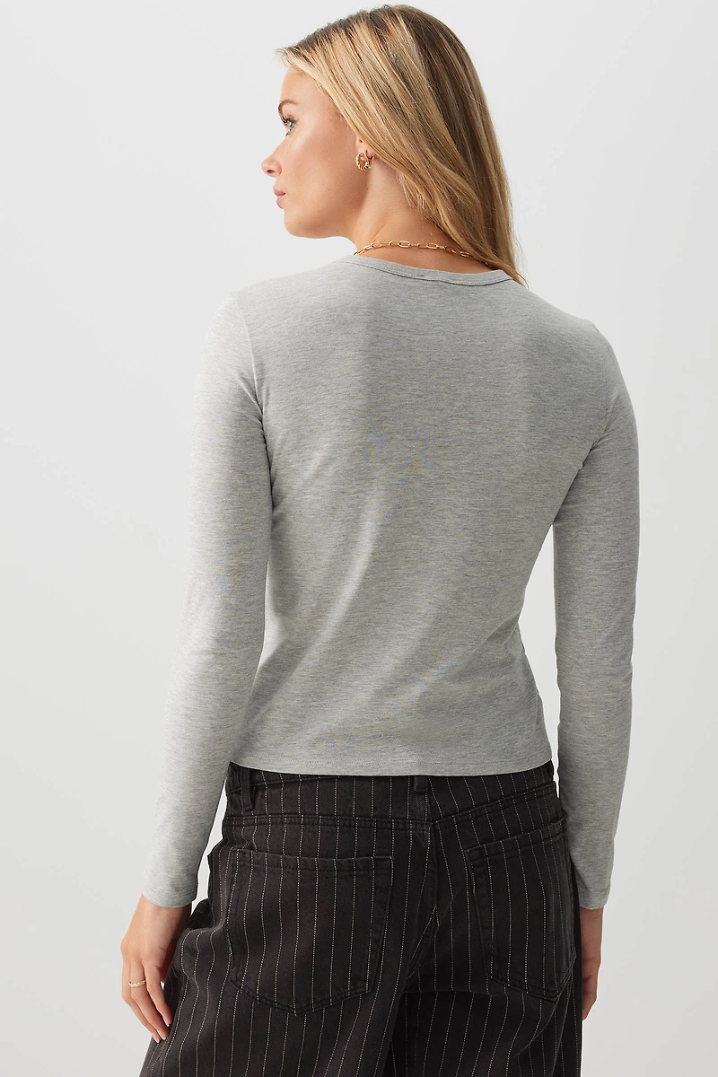 T-shirt court à manches longues graphique