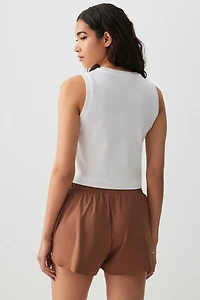 Camisole athlétique coupe carrée graphique