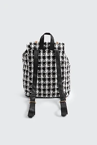 Petit sac à dos à détail de chaîne