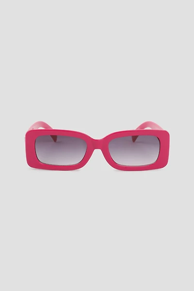 Ardene Rectangular Sunglasses in Pink