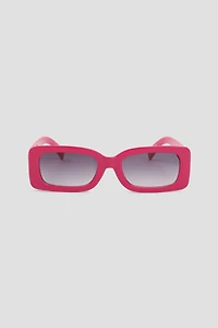 Ardene Rectangular Sunglasses in Pink