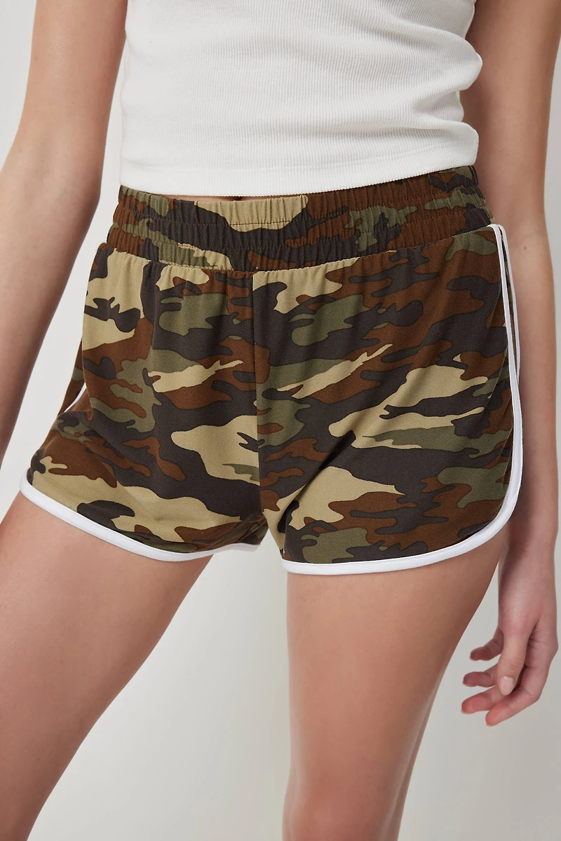 Short très doux à liséré contrastant