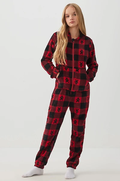 Ardene Kids SUNDAYSOFT Zipper Hooded Onesie in | Size | Polyester | Eco-Conscious