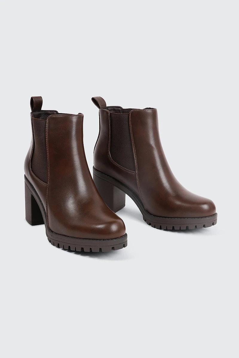 Bottes Chelsea à semelle crantée volumineuse