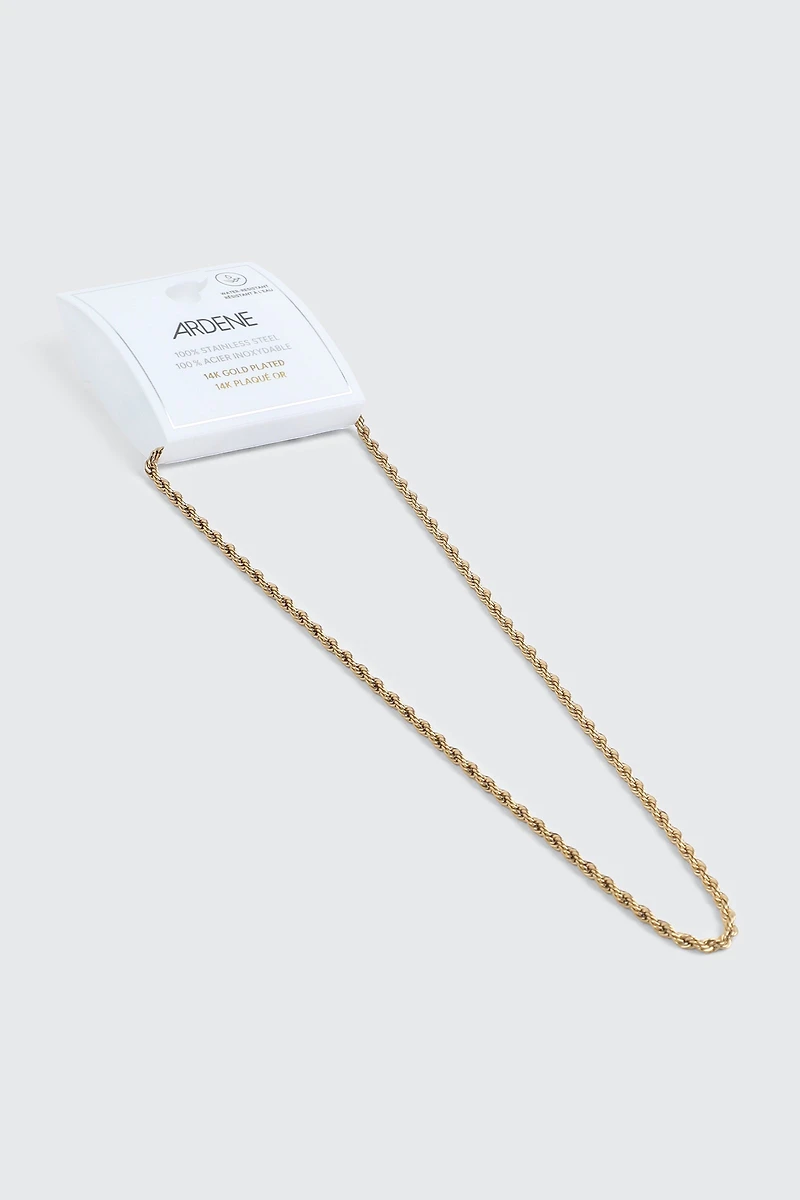 Chaîne torsadée en acier inoxydable