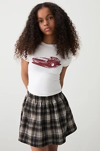 Jupe courte à carreaux