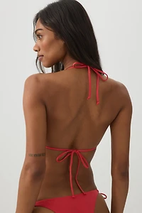 Haut de maillot triangle à détail breloque