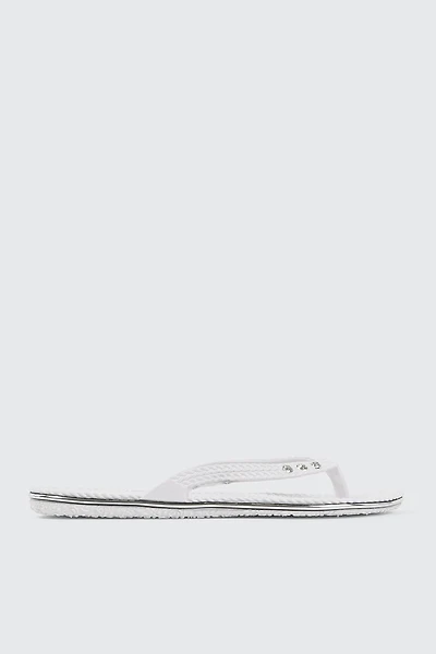 Ardene Braided Jelly Flip-Flops Sandals in White | Size