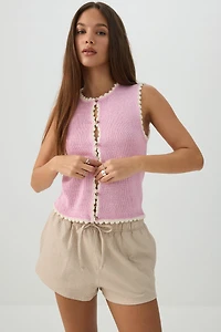 Short fluide à taille basse