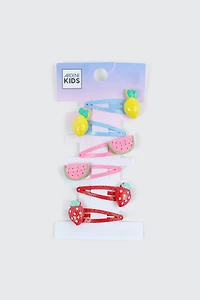 Lot de 6 pinces à cheveux à fruits