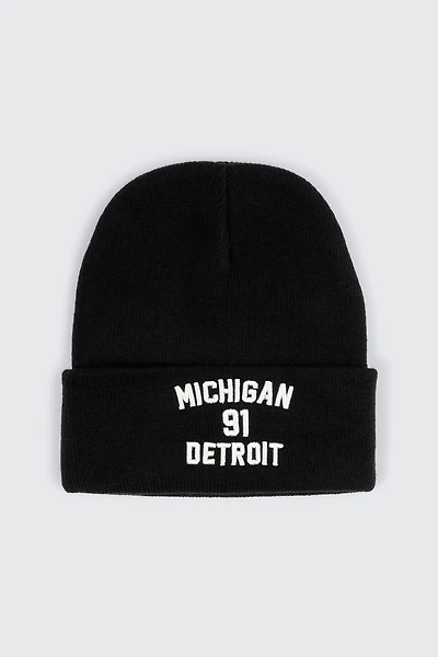 Ardene Detroit Beanie in Black | 100% Acrylic