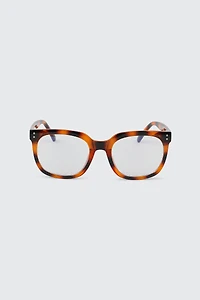 Ardene Blue Light Blocking Square Glasses in Brown