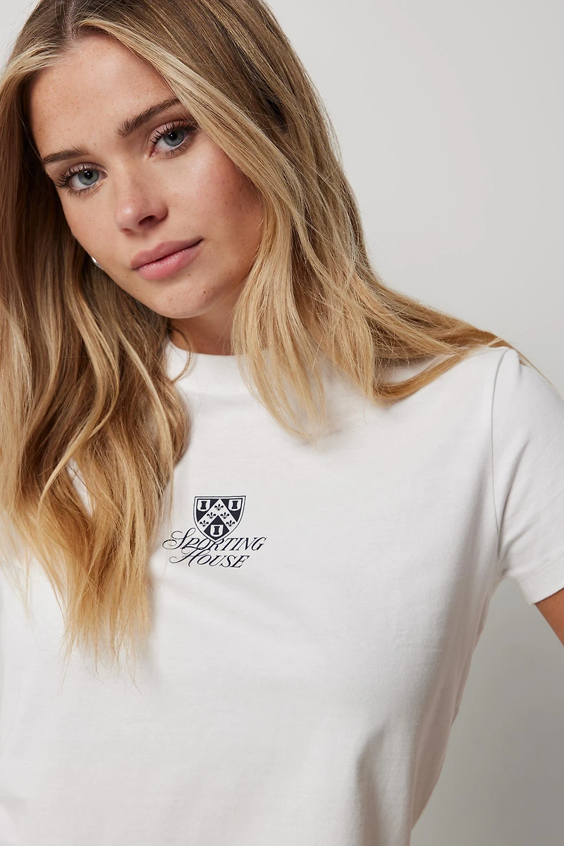 T-shirt court graphique