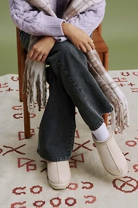 Ardene Faux Sheepskin Clogs in Off-White | Size | Faux Suede