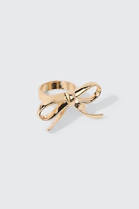 Ardene Gold Bow Ring | Size