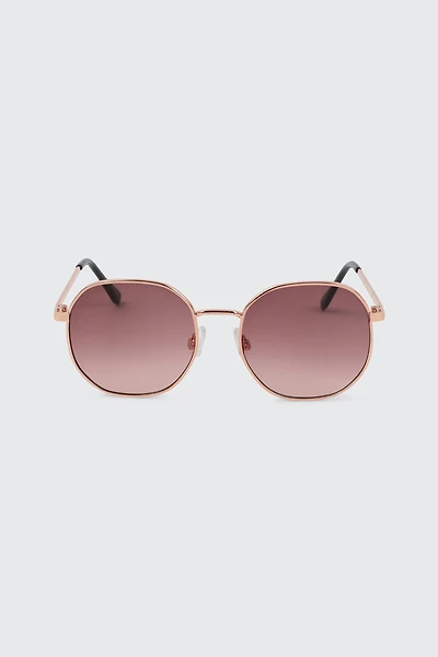 Ardene Colored lense Round Sunglasses in
