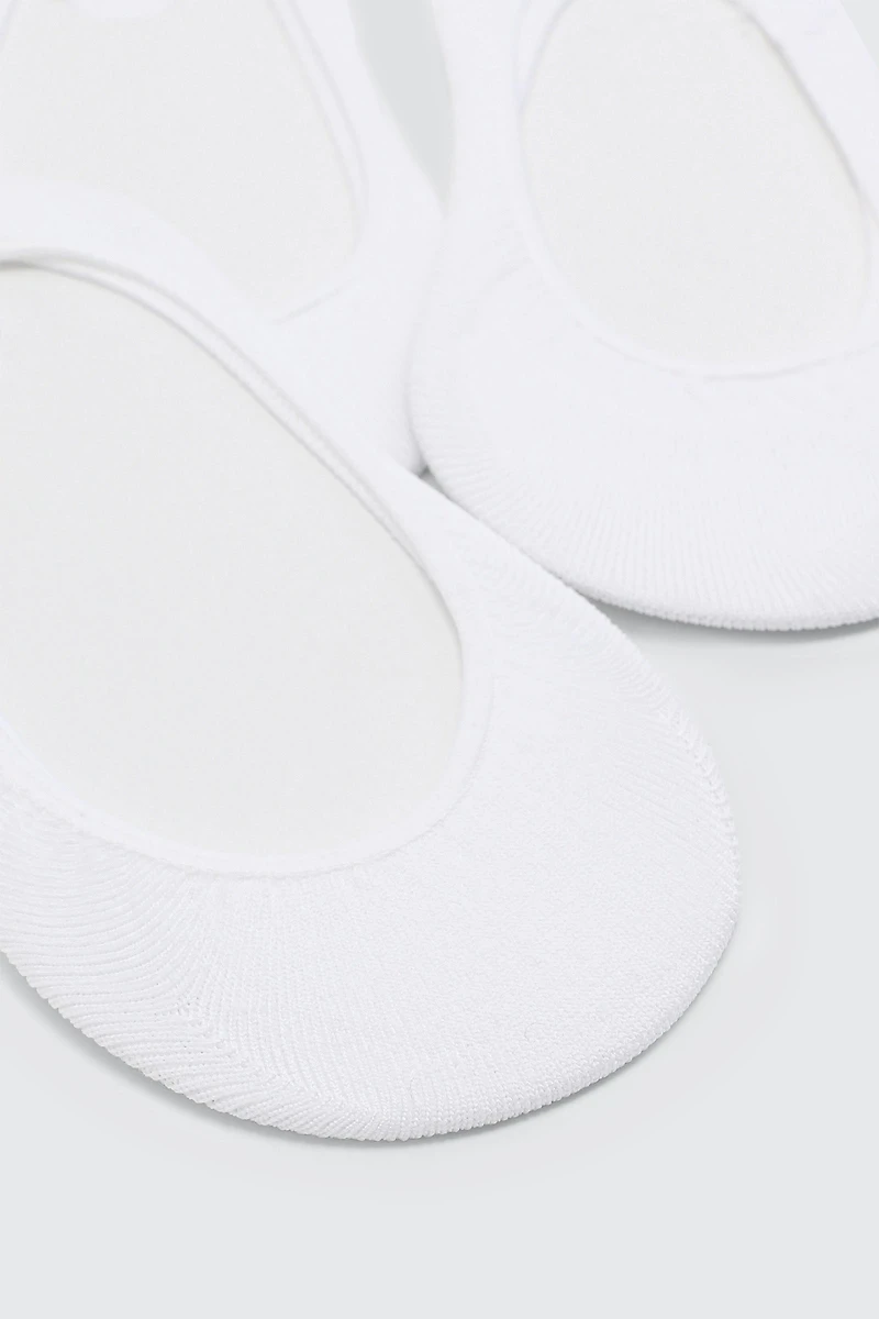 3 paires de mini-socquettes échancrées