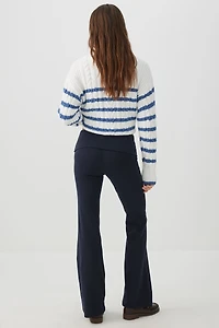 Legging évasé à taille repliable