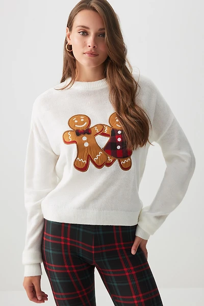 Ardene Ugly Christmas Sweater in White | Size