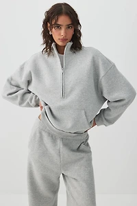 Chandail à demi-glissière en Molleton MADESOFT