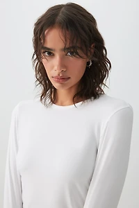 Haut ajusté à manches longues