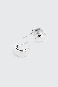 Mini anneaux plaqués or blanc 14K