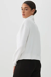 Chandail demi-glissière en maille double camactive