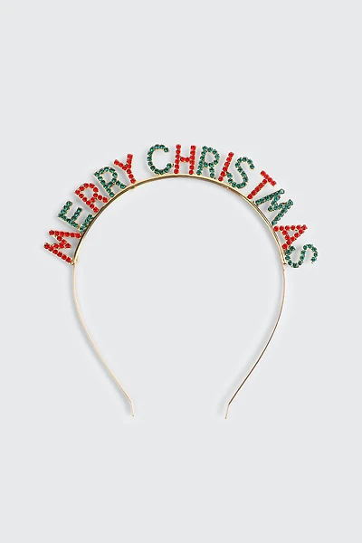 Ardene Merry Christmas Headband in Gold