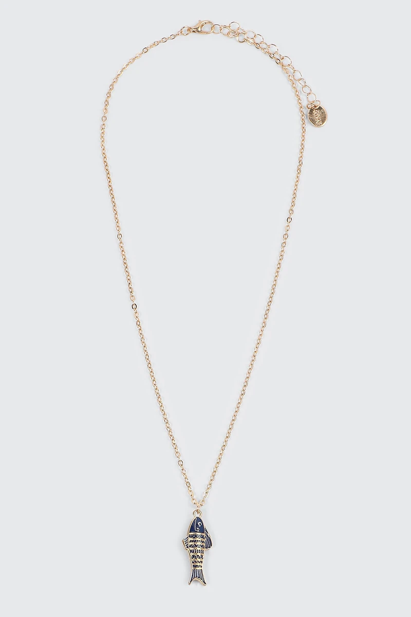 Collier à pendentif poisson