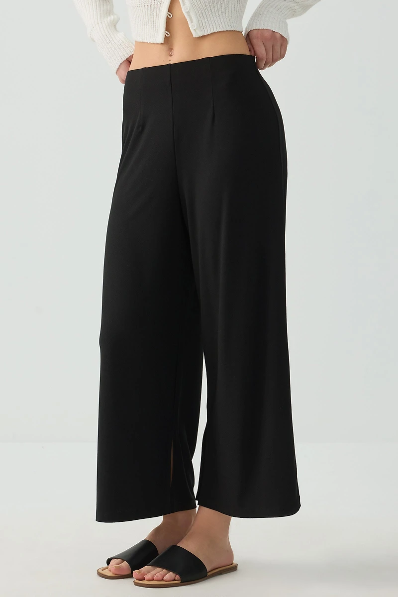 Jupe-culotte à fentes latérales