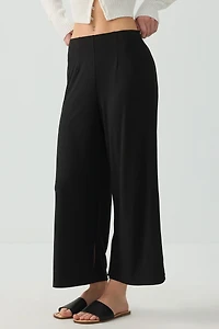 Jupe-culotte à fentes latérales