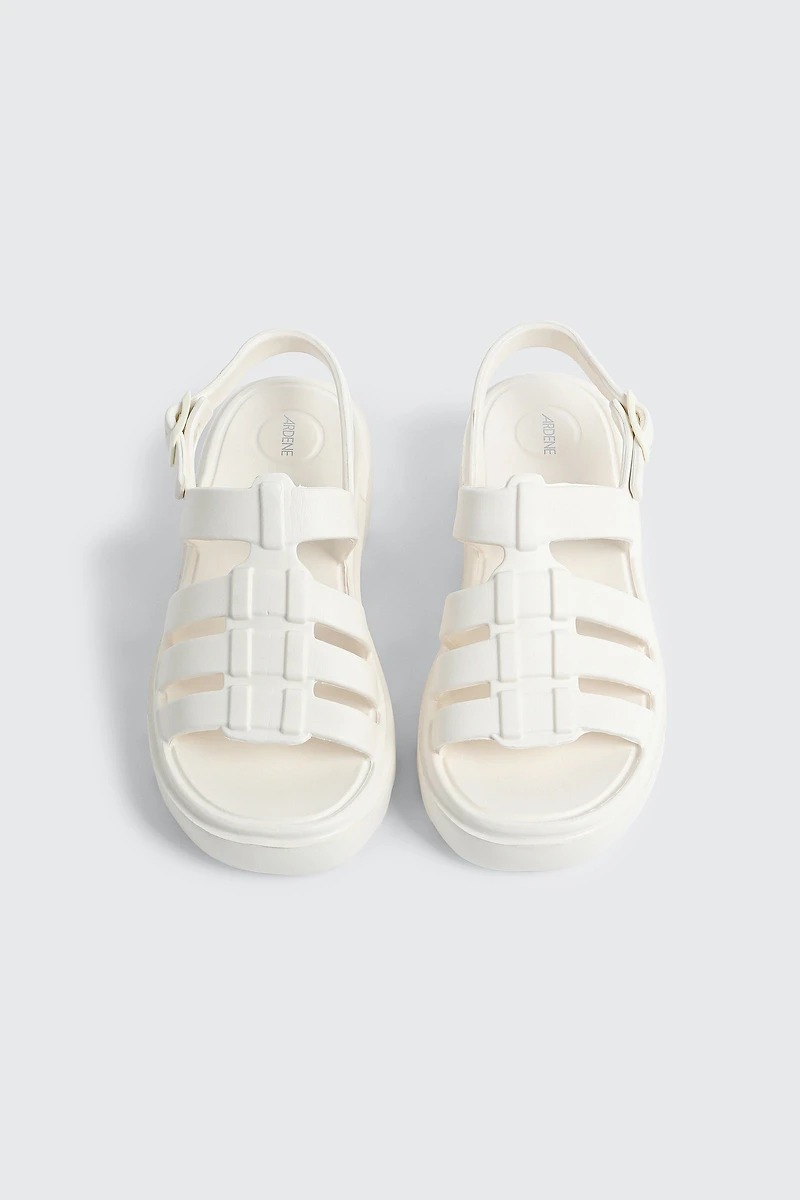 Sandales plateformes de style pêcheur