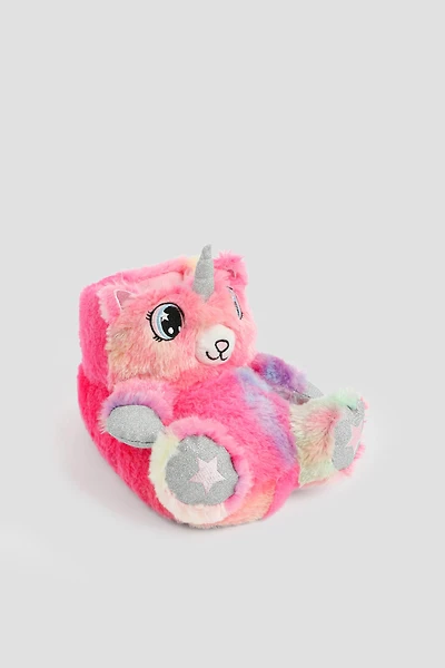 Pantoufles animal en peluche