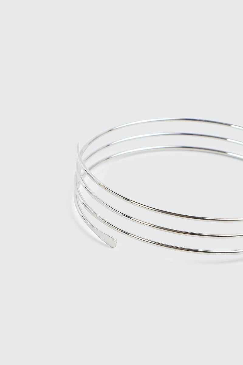 Bracelet manchette haut de bras 3 rangs