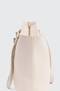 Grand sac fourre-tout en faux cuir