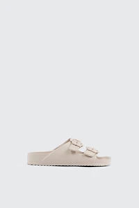 Sandales à glissière deux brides