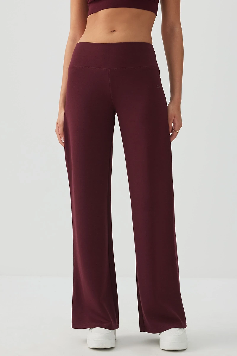 Pantalon jambe droite en maille double camactive