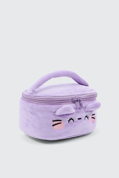 Ardene Kids Cat Makeup Bag in Medium Purple