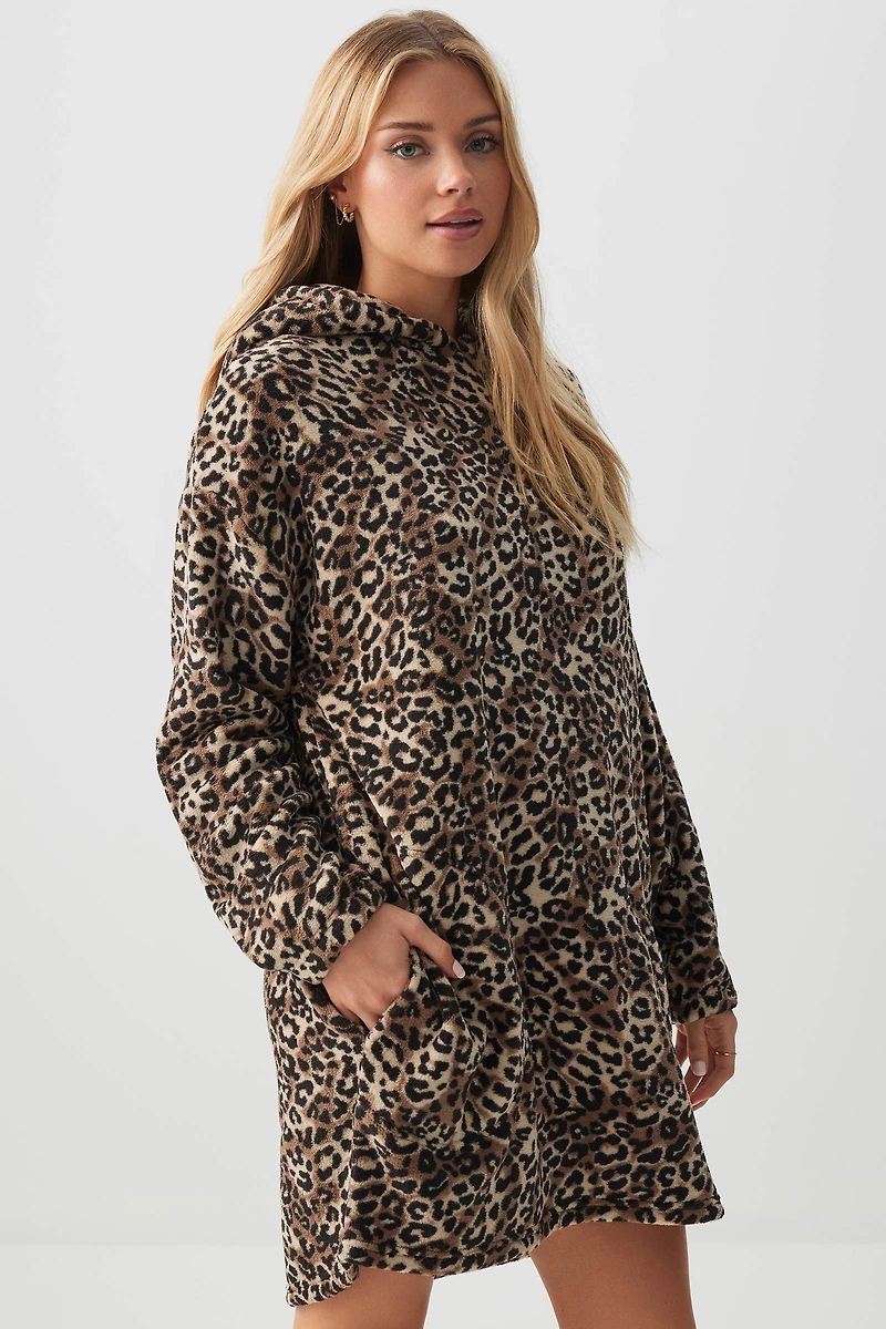 Ardene SUNDAYSOFT Loungy Hoodie in | Size | Polyester | Eco-Conscious