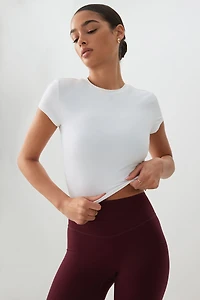 Ardene camactive? Fitted T-Shirt in Frost White | Size | Nylon/Spandex