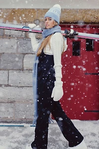 Ardene Softshell Bib Snow Pants in | Size | Polyester/Elastane