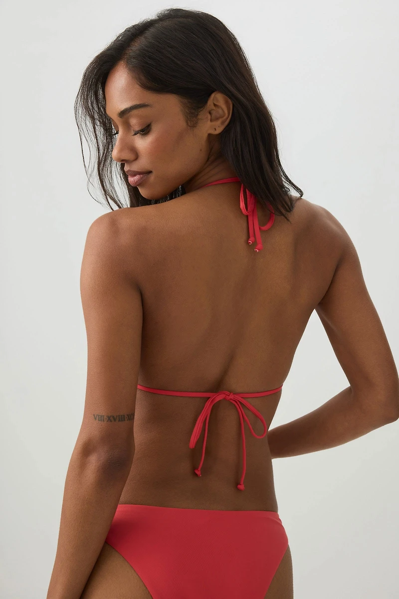 Haut de maillot triangle à volants