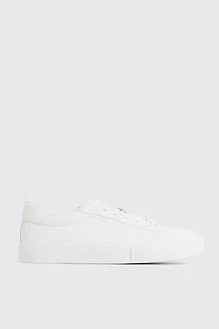 Ardene Man White Tennis Shoes For Men | Size | Faux Leather