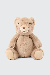 Ardene Kids Backpack with Animal Plushie in Beige | Polyester